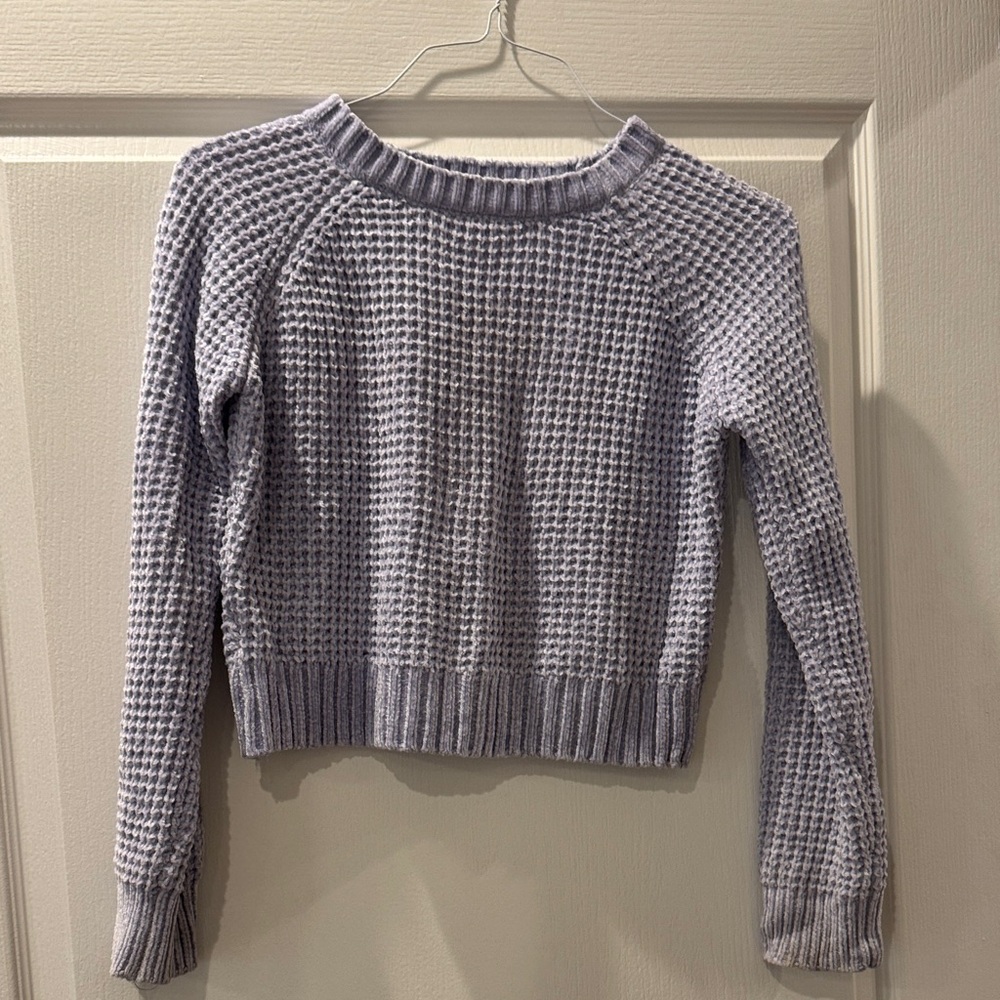 Altar'd State Lavender Waffle Knit Sweater Small